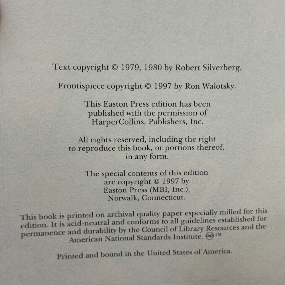 Lord Valentine's Castle by Robert Silverberg Easton Press Collectors Edition EUC - Picture 8 of 8